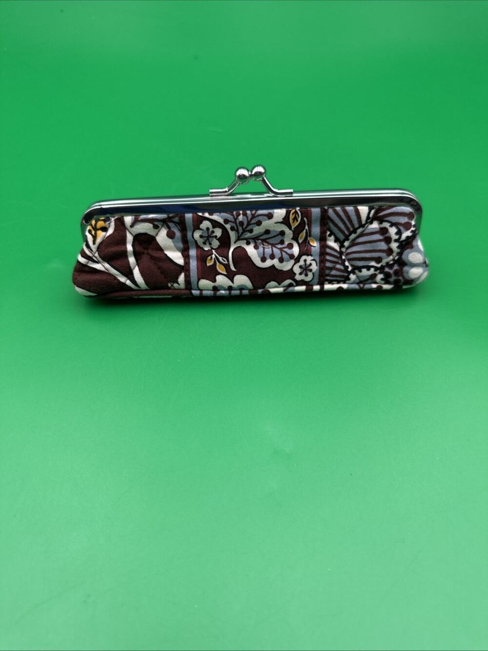 Vera Bradley Kiss Lock Eyeglass Case Safari Sunset Pattern Retired